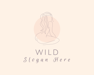 Nude - Erotic Woman Body logo design