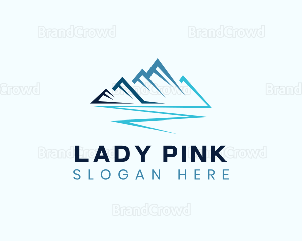 Abstract Mountain Alpine Logo