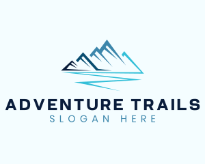 Abstract Mountain Alpine logo design