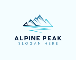 Alpine - Abstract Mountain Alpine logo design