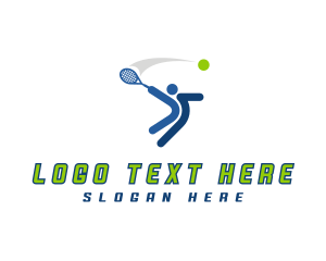 Racket - Sports Tennis Athlete logo design