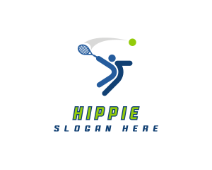 Sports Tennis Athlete Logo