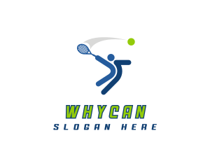 League - Sports Tennis Athlete logo design