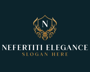 Elegant Deer Crest logo design