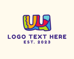 Children - Colorful Letter W logo design