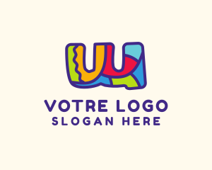 Colorful Letter W Logo