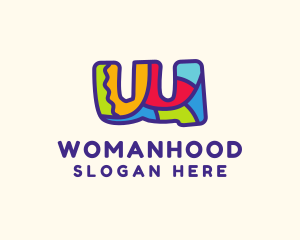 Colorful Letter W Logo