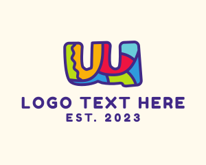 Puzzle - Colorful Letter W logo design