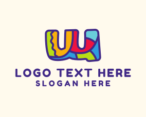 Colorful Letter W Logo