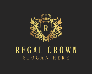 Royalty Crown Crest logo design