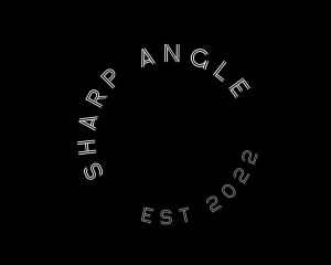 Angle - Chic Circle Text Font logo design