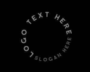 Chic Circle Text Font Logo