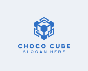 Developer AI Cube logo design