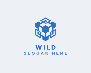 Technology - Developer AI Cube logo design
