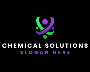 Chemical - Molecule Science Club Lab logo design