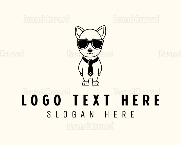 Puppy Dog Grooming Logo