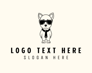 Necktie - Puppy Dog Grooming logo design