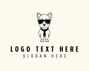 Puppy Dog Grooming Logo