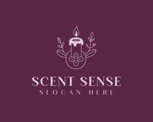 Scented Candle Aromatherapy logo design