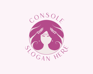 Female - Woman Beauty Hair Styling logo design