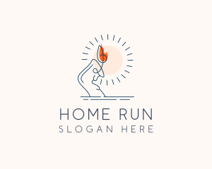 Candle Home Decor logo design