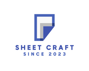 Sheet - Letter P Document Page logo design