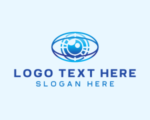 Zoom - Digital Eye Technology logo design