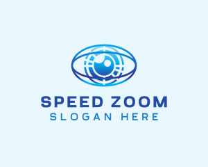 Zoom - Digital Eye Technology logo design