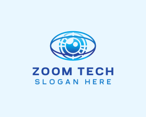 Zoom - Digital Eye Technology logo design