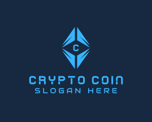 Cryptocurrency - Digital Cryptocurrency Technology logo design