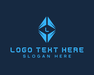 Digital Cryptocurrency Technology logo design