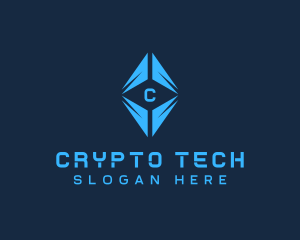 Digital Cryptocurrency Technology logo design