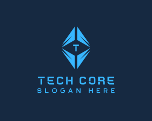 Digital Cryptocurrency Technology logo design