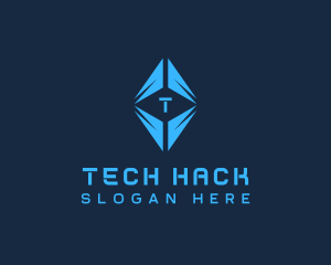 Digital Cryptocurrency Technology logo design