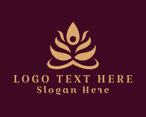 Mindfulness - Holistic Yoga Human logo design