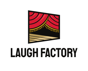 Comedy - Curtain Stage Theater Entertainment logo design