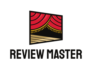 Review - Curtain Stage Theater Entertainment logo design