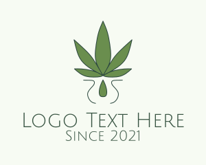 Drop - Weed Essential Oil logo design