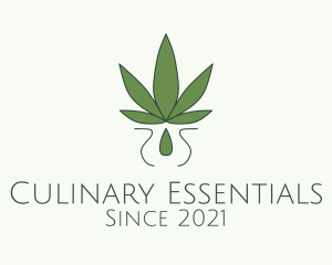 Weed Essential Oil  logo design