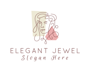 Woman Jewel Accessory logo design