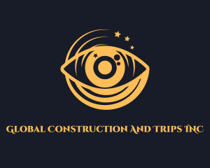 Clairvoyant - Yellow Hypnotizing Eyes logo design