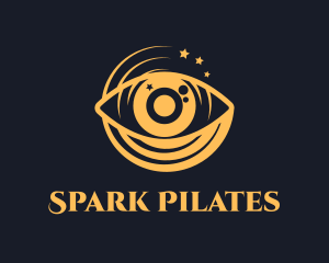 Spiritual - Yellow Hypnotizing Eyes logo design