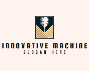 Machine - Laser Machine Engraving logo design