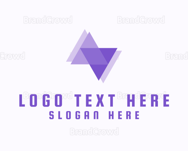 3D Digital Triangle Technology Logo