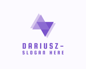 Corporation - 3D Digital Triangle Technology logo design