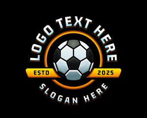 Soccer Ball League Logo