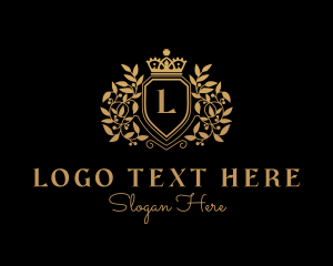 Jewelry Shop - Crown Shield Crest logo design