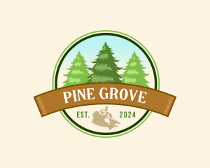 Pine Tree Forest logo design