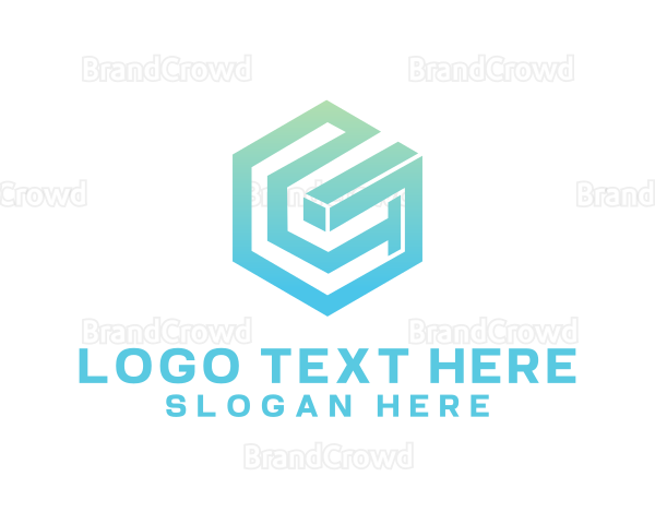 Geometric Business Cube Logo