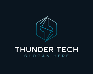 Electricity Thunder Bolt logo design